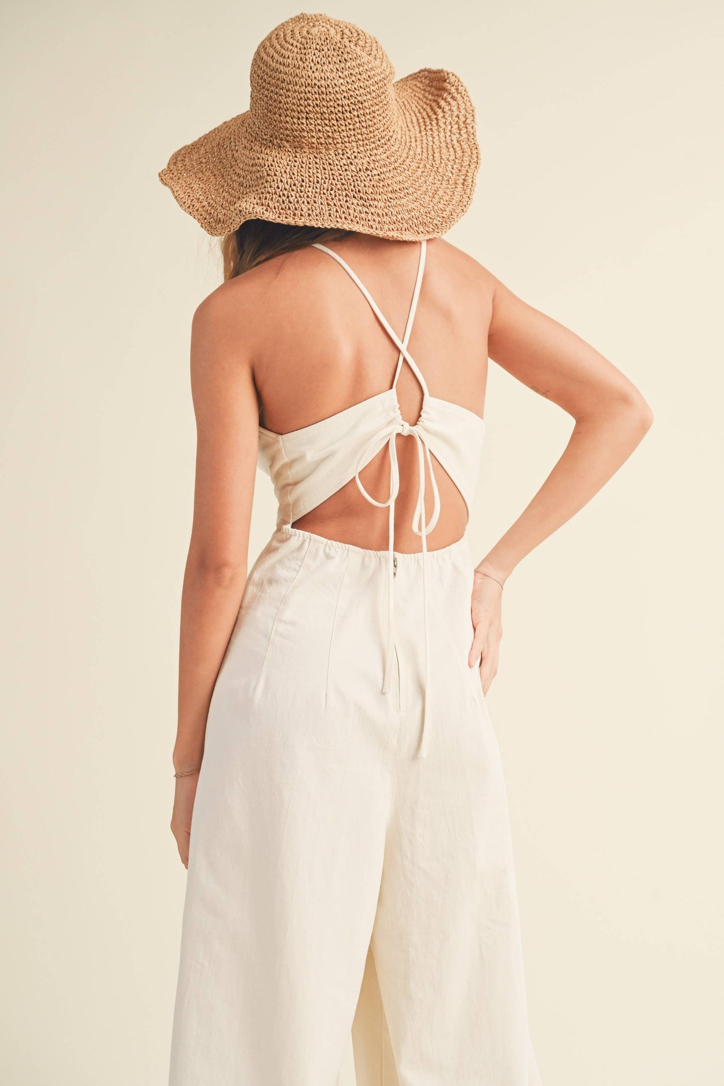 BRANDY WASHED COTTON JUMPSUIT