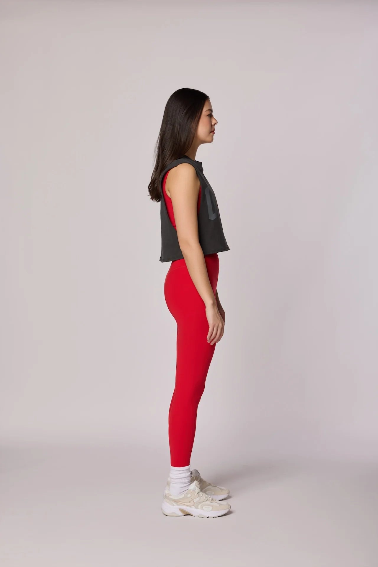 USA Crop Tank - Washed Black