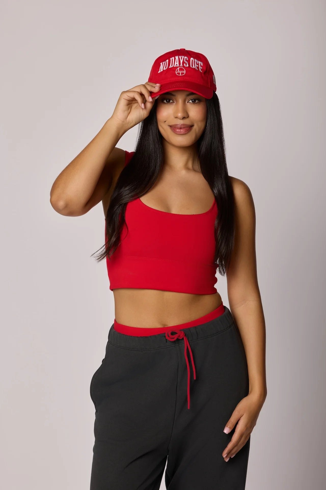 "NO DAYS OFF" Dad Hat - MAGA Red