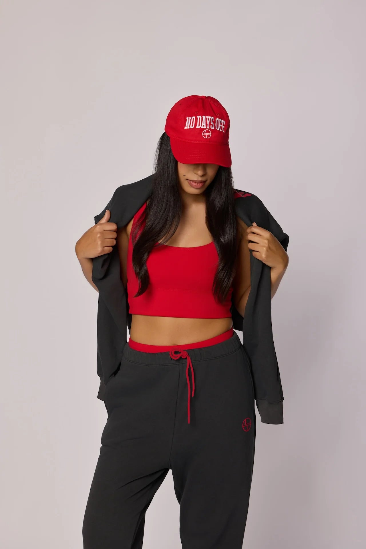 "NO DAYS OFF" Dad Hat - MAGA Red