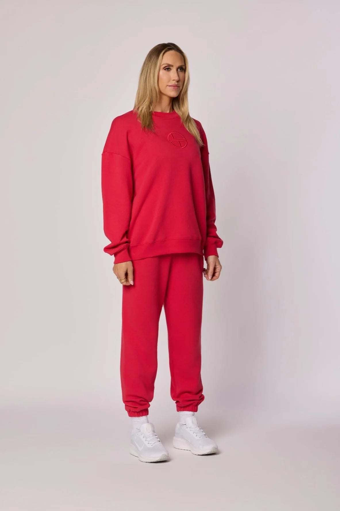 LT Oversized Crewneck Sweatshirt - MAGA Red