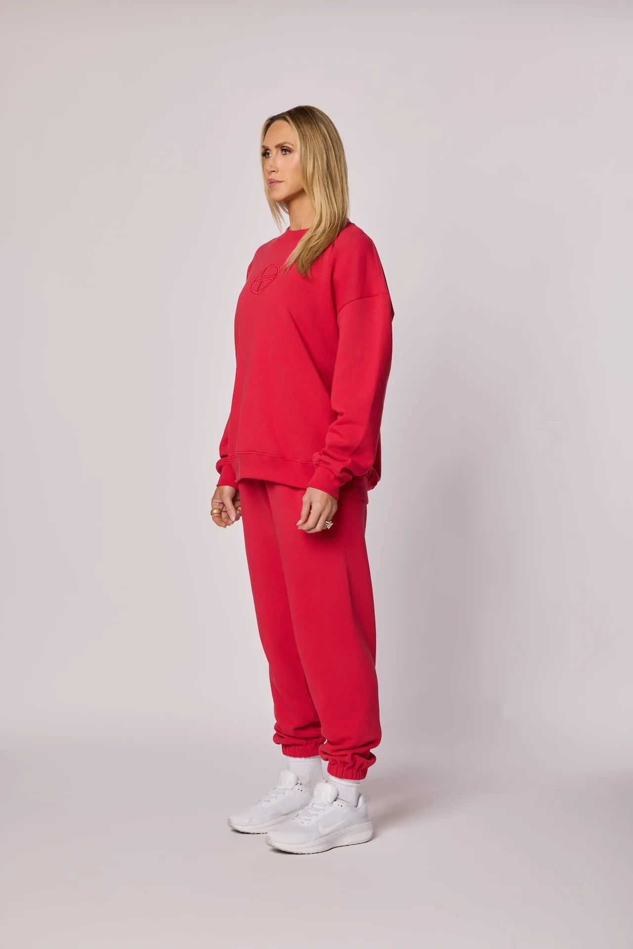 LT Oversized Crewneck Sweatshirt - MAGA Red