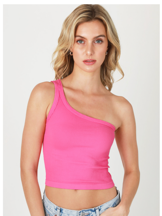 one shoulder tank