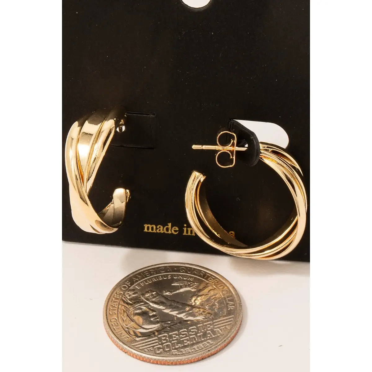 Layered Flat Hoop Earrings