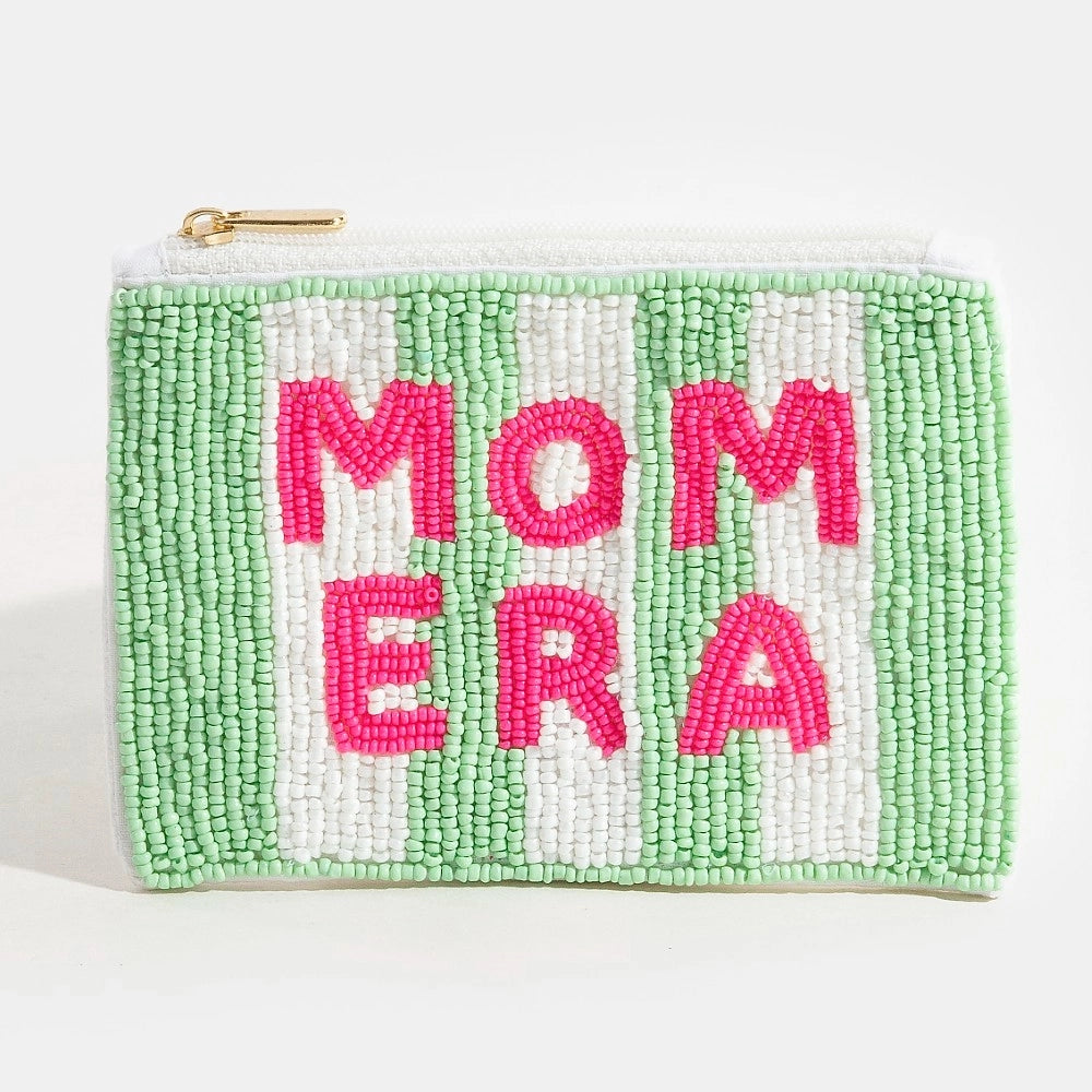 Mom Era Beaded Coin Purse