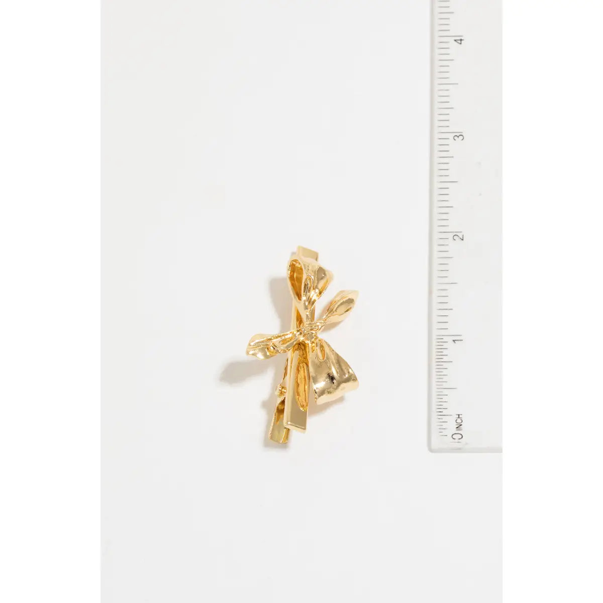 Gold Mini Bow Clips