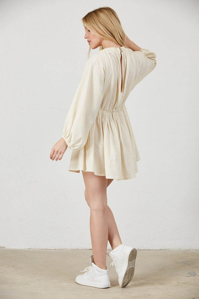 Billowy Sleeves Dress