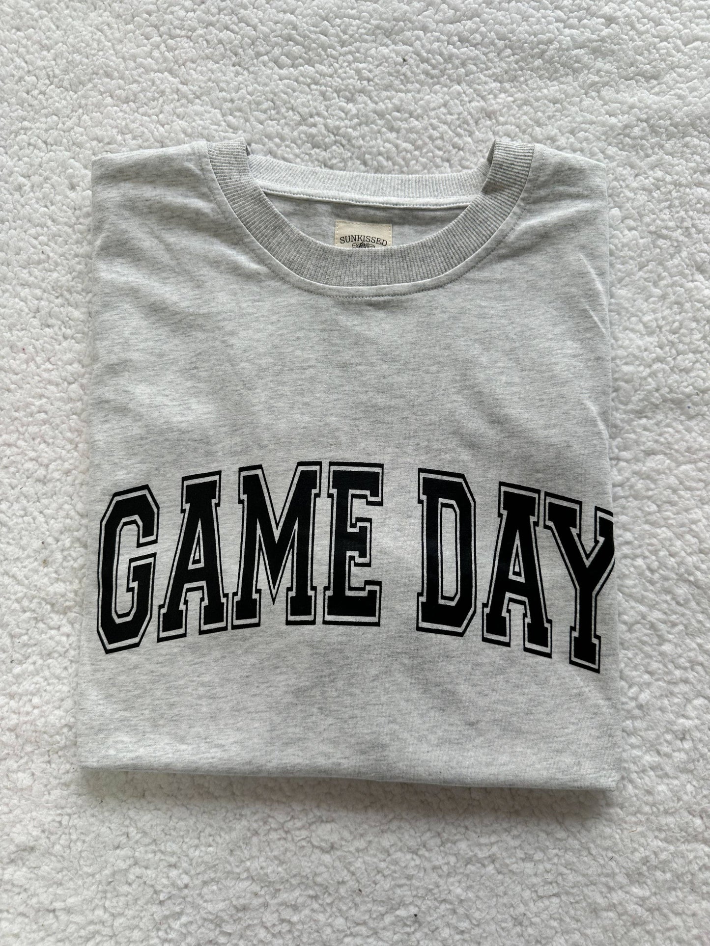 Coquette Bow Football Game Day Embroider Tee