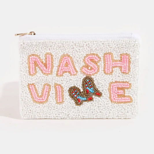 Nashville Boots beaded coin purse