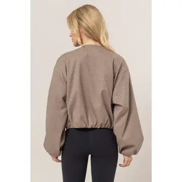 Herringbone Balloon Jacket