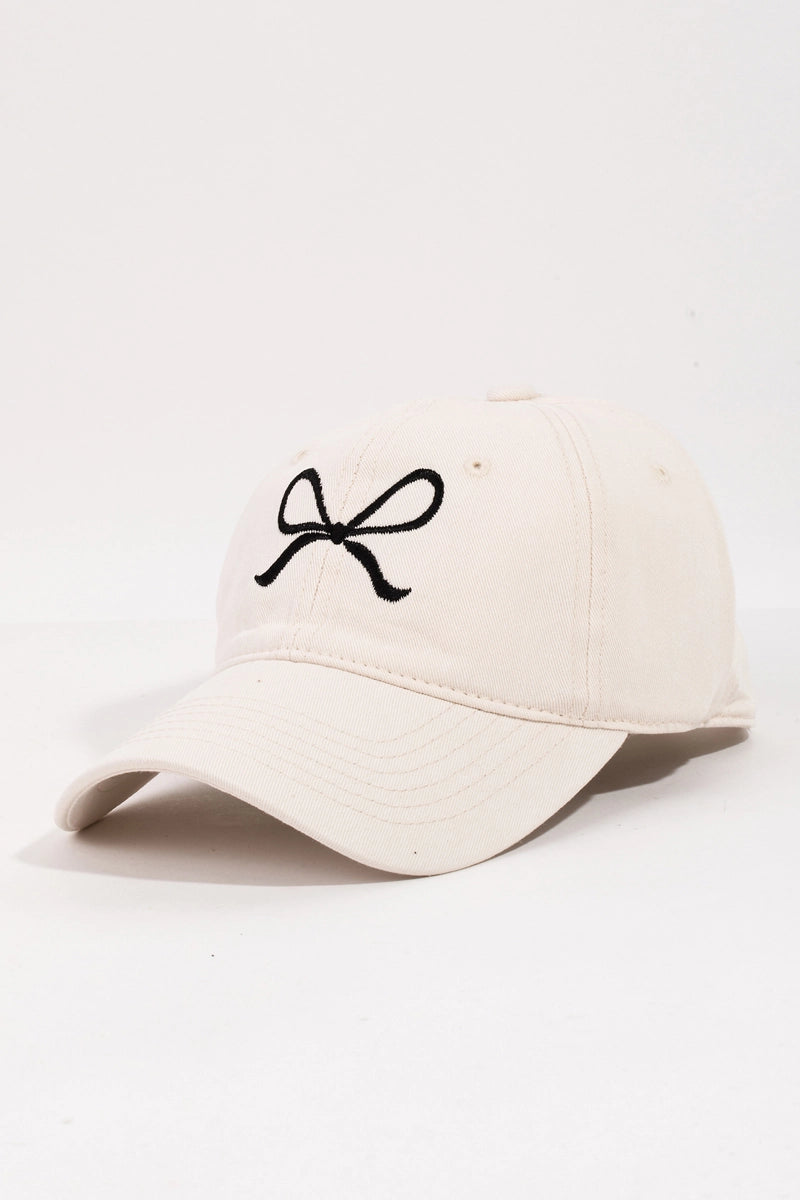 Ribbon Bow Baseball Hat