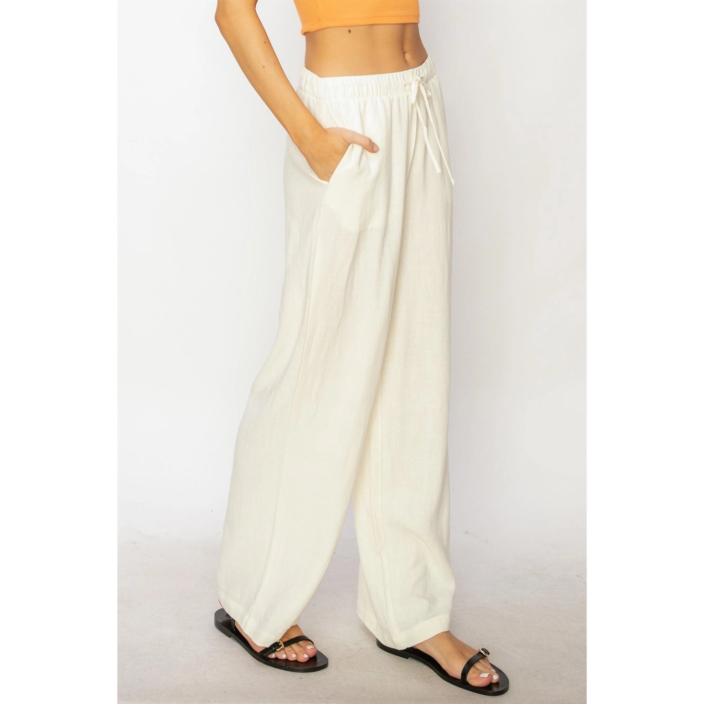 Linen Wide Leg Pants