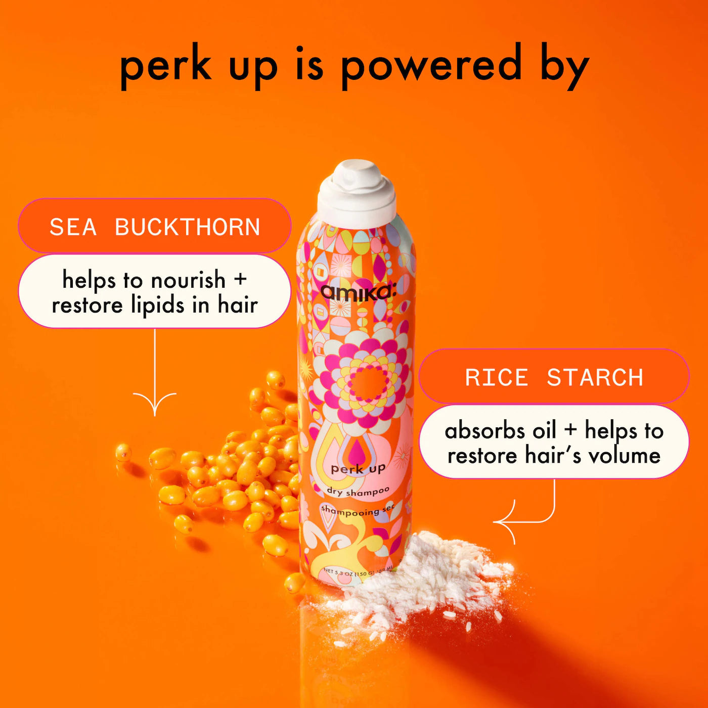 perk up talc-free dry shampoo 5.3 oz / 232 ml - amika