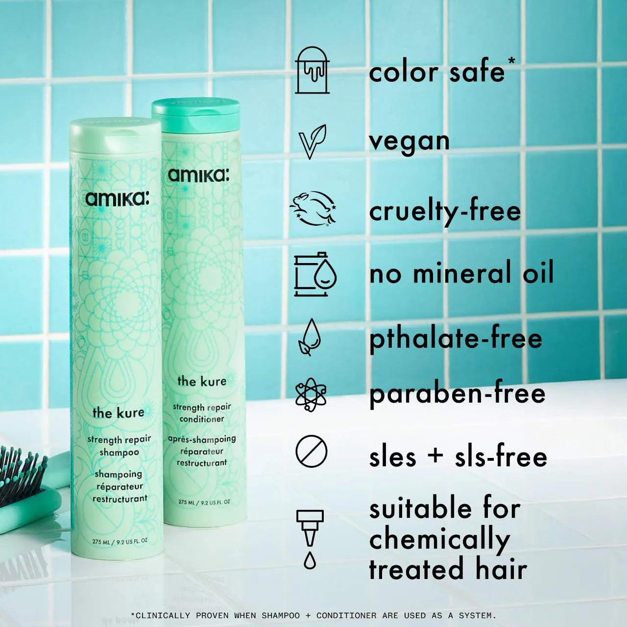 the kure strength repair conditioner 9.2 oz / 275 ml - amika