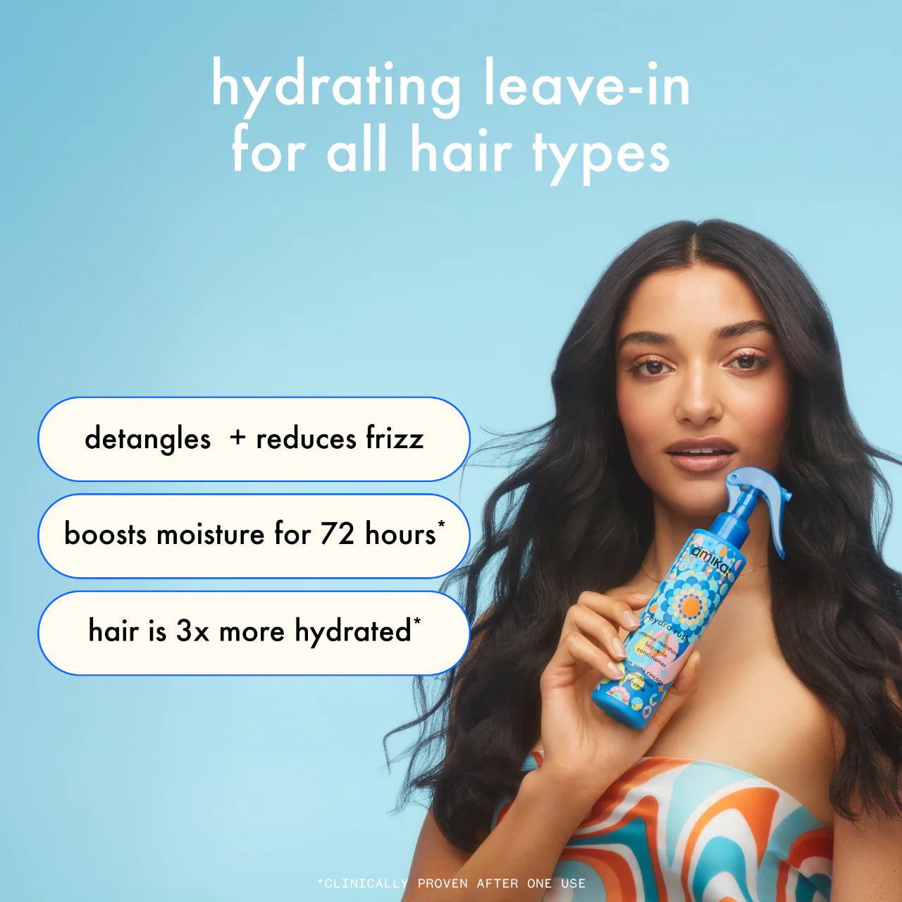 hydro rush intense moisture leave-in conditioner 6.7 oz / 200 ml - amika