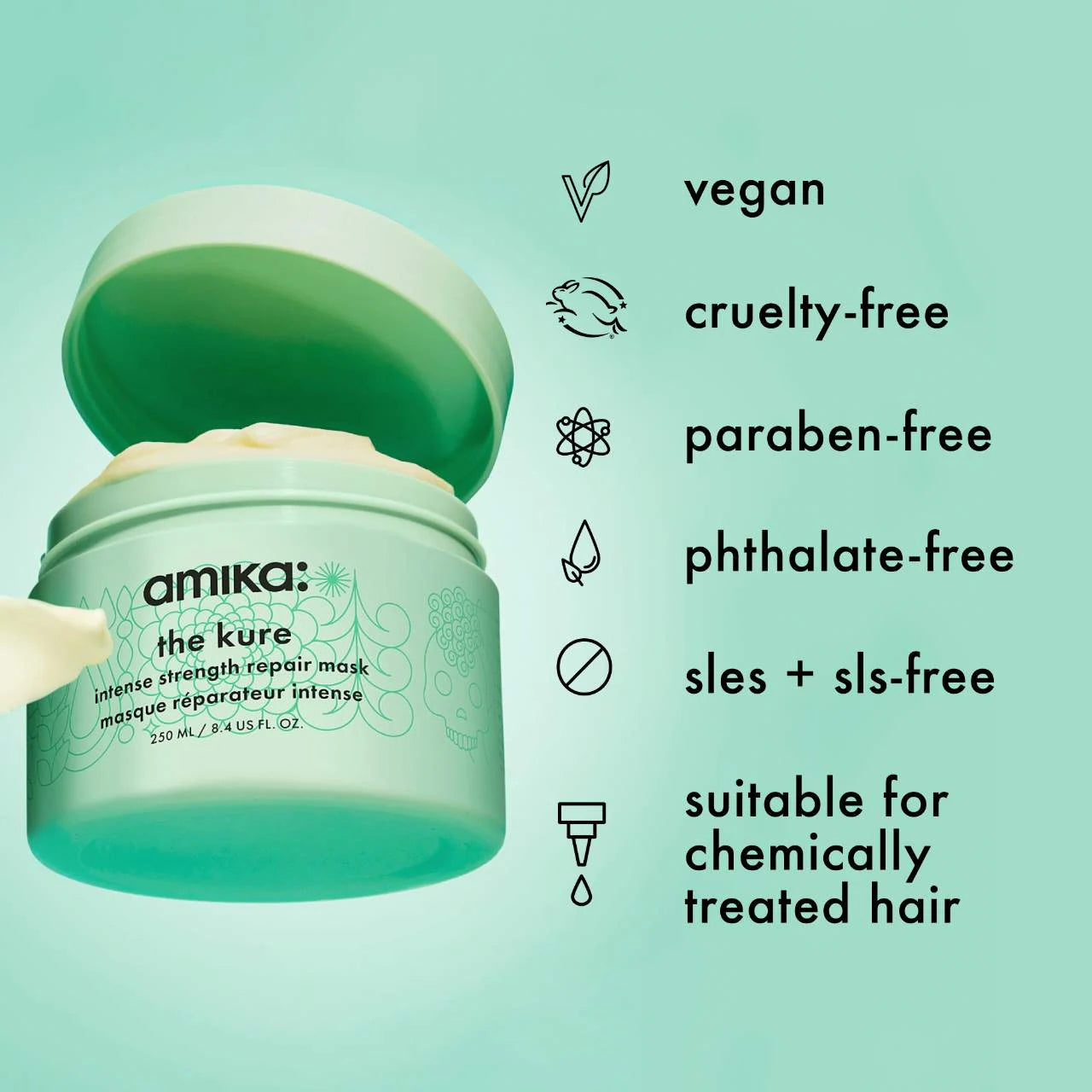 the kure intense strength repair mask - amika