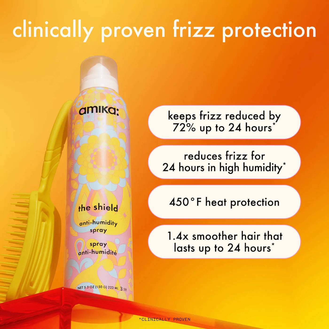 the shield anti-humidity spray 5.3 oz/ 218 ml - amika